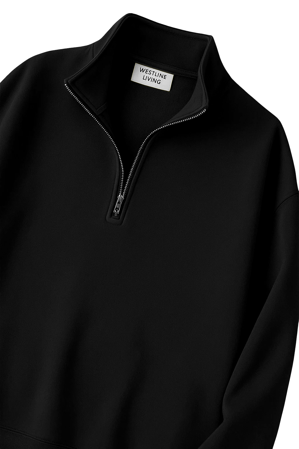 Quarter-Zip Sweatshirt | Magnus – Charcoal Black