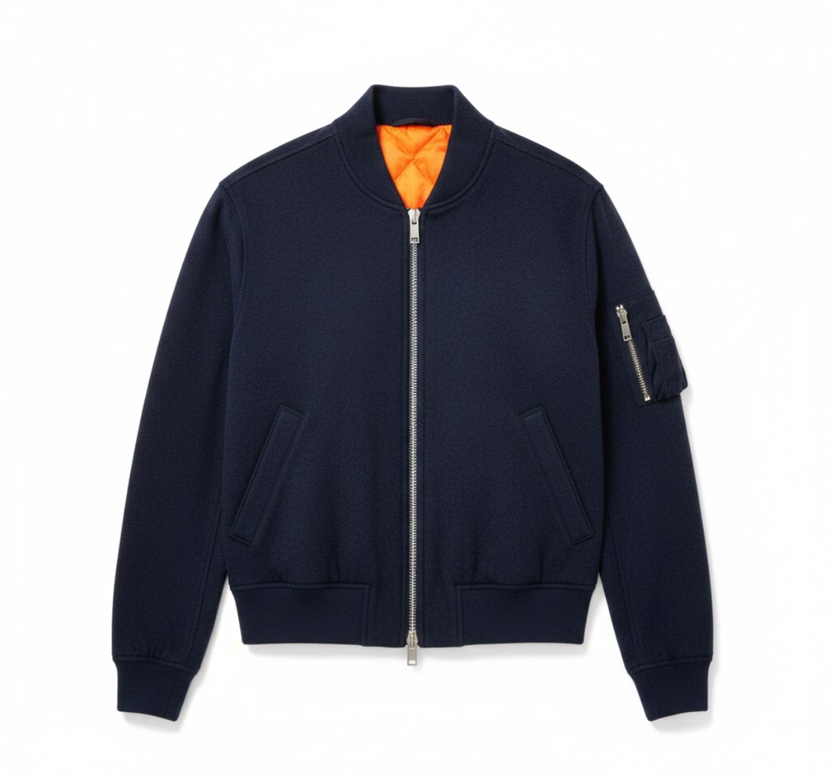 Elvor – Cropped Cashmere Blend Flight Jacket