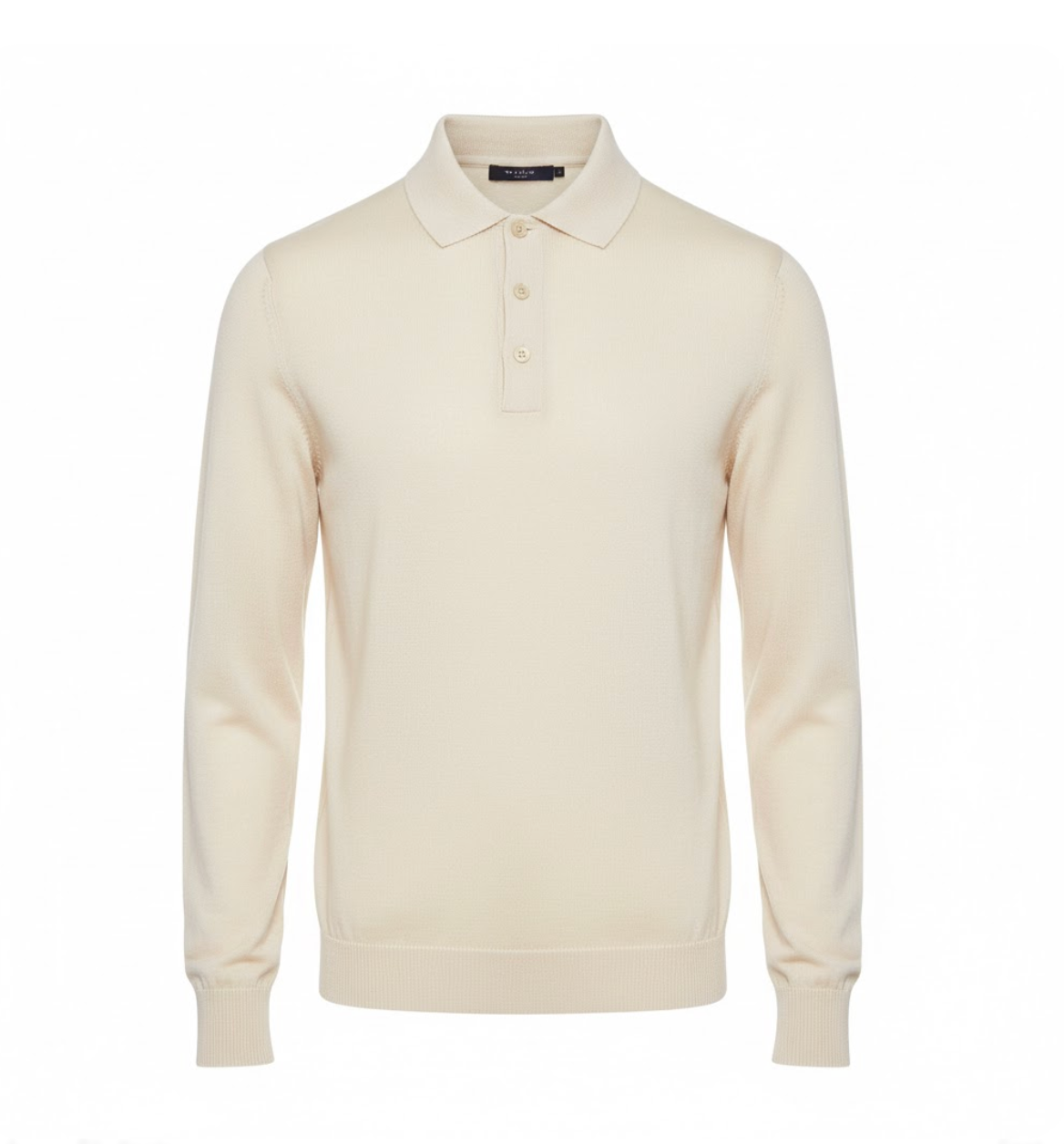 Valen – Knit Long-Sleeve Polo Shirt