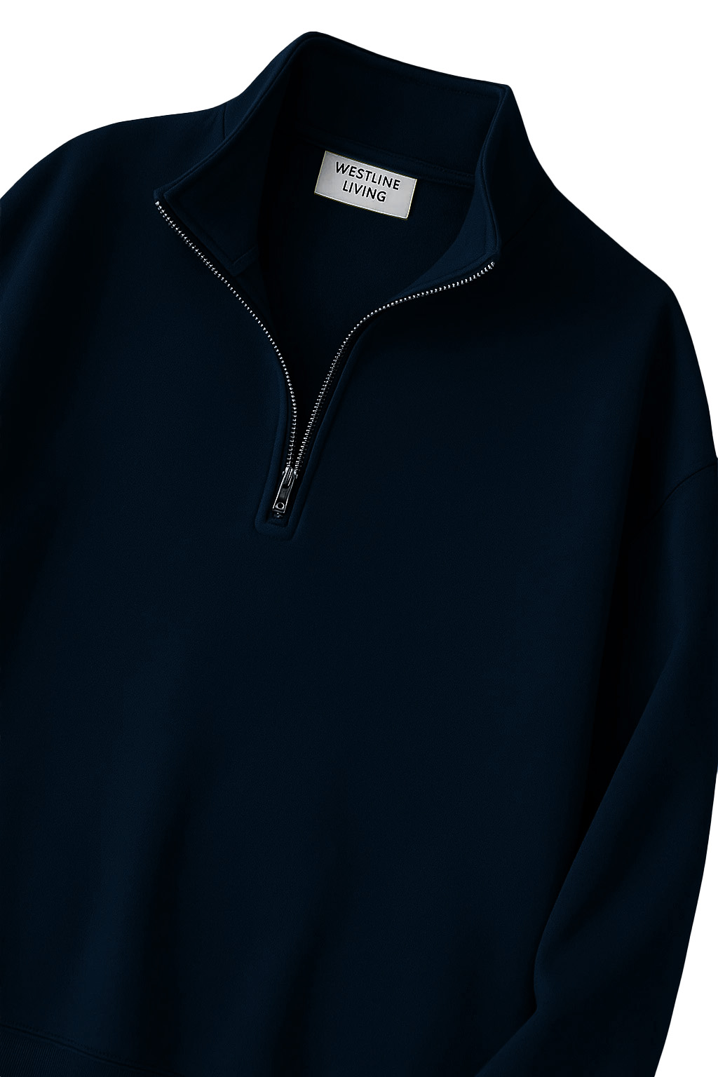 Quarter-Zip Sweatshirt | Kael – Midnight Blue