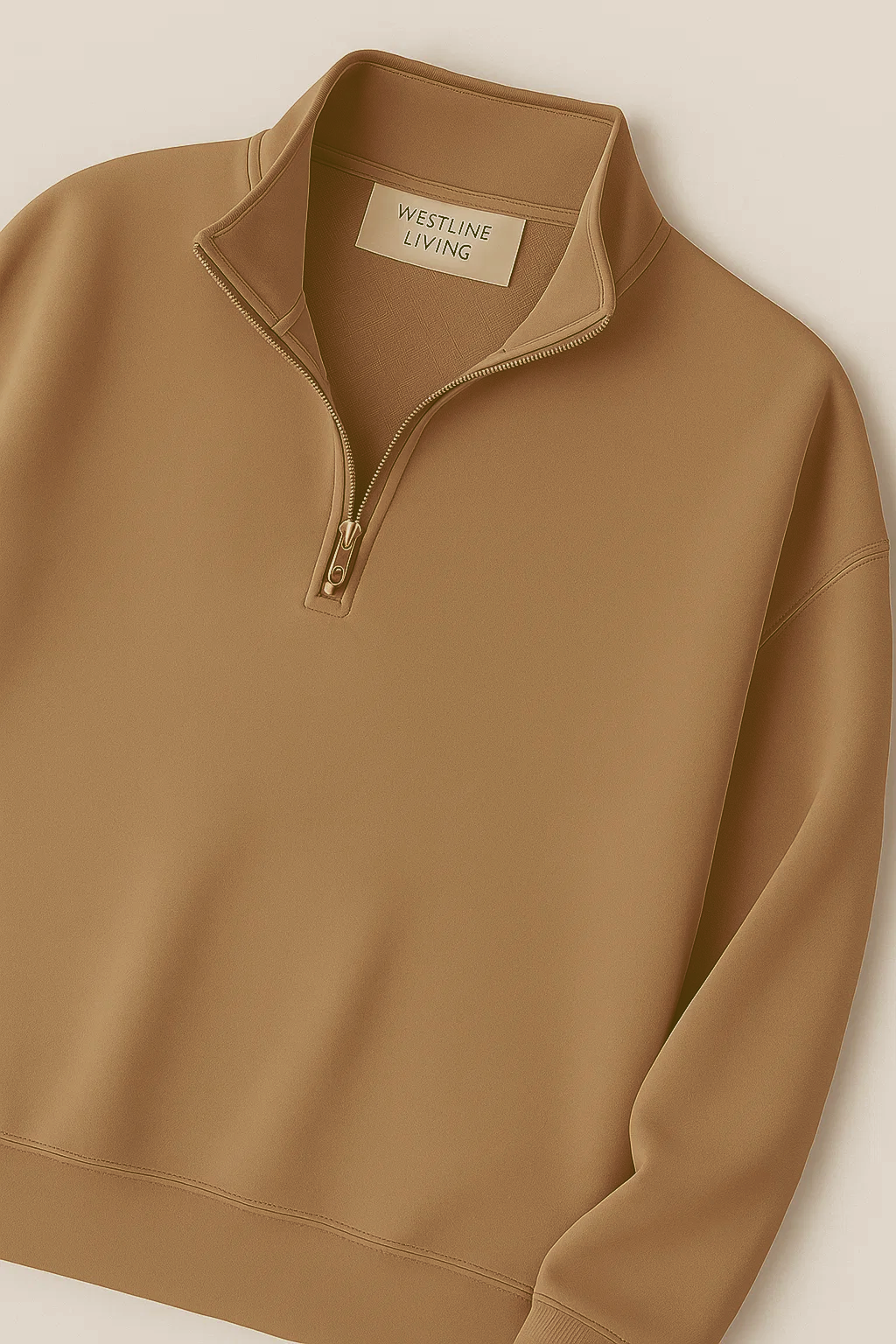 Quarter-Zip Sweatshirt | Ronan – Espresso