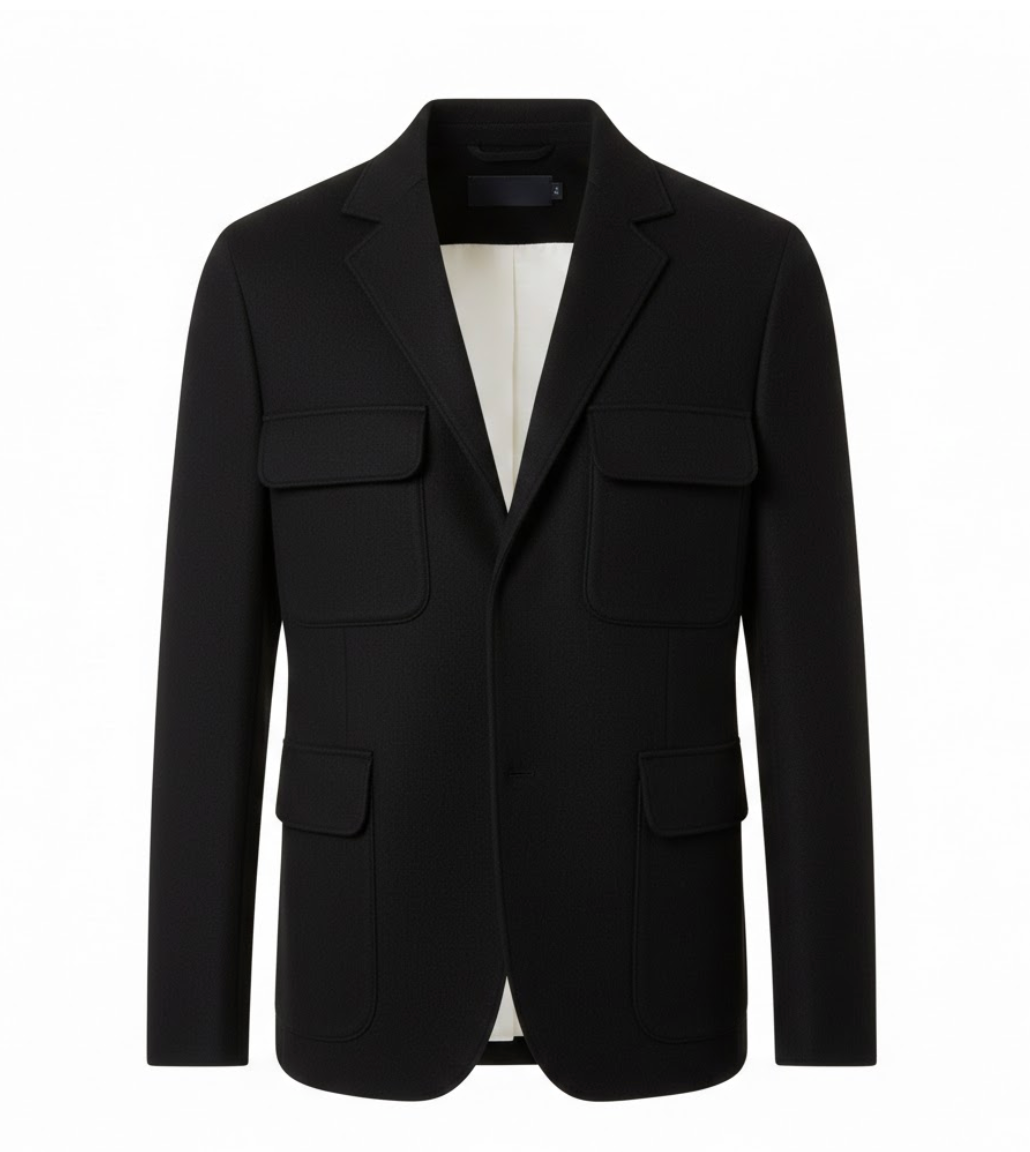 Aurevane Atelier – All-Season Tailored Cashmere Overshirt Jacket