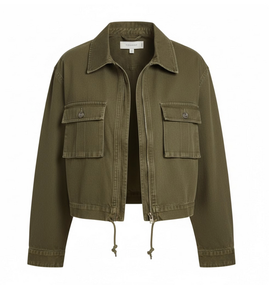 Kavin – Cropped Utility Field Jacket