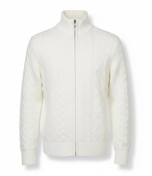 Korva – Heavy Knit Zip Cardigan