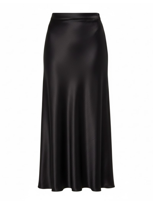 Nivra – Satin Bias-Cut Maxi Skirt