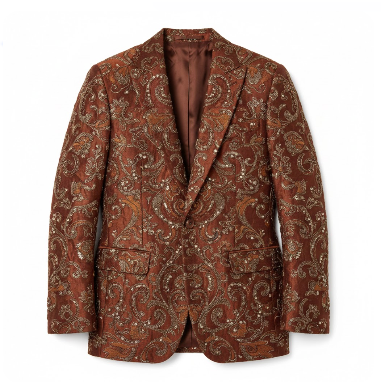 Noctyra Studio – Hand-Embroidered Silk Evening Blazer