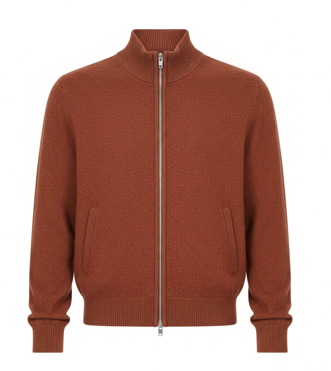 Novare – Cashmere Zip Knit Bomber
