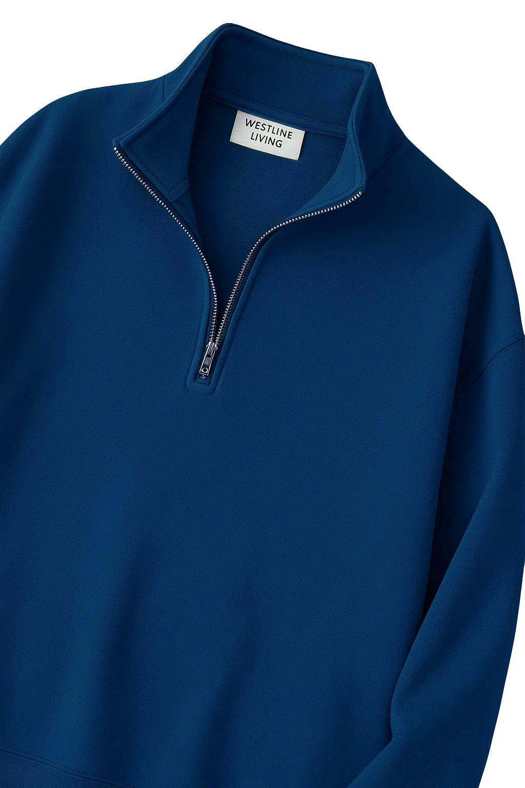 Quarter-Zip Sweatshirt | Cedric – Royal Blue