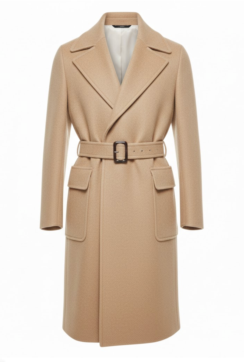 Solvienne Atelier – Belted Double Cashmere Overcoat