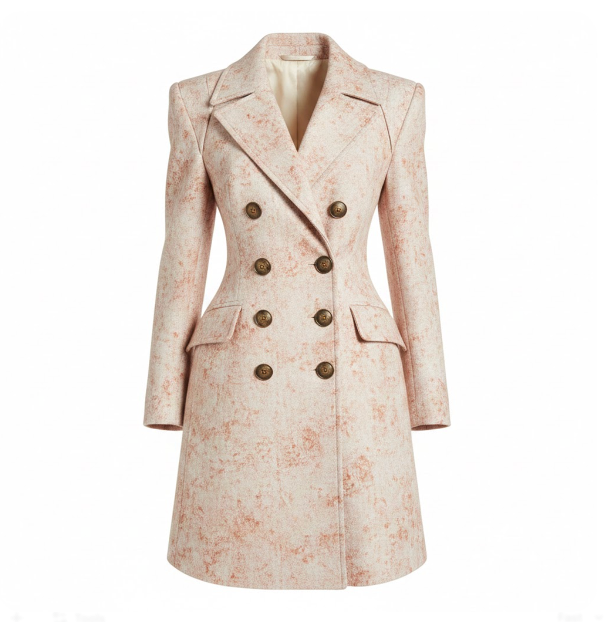 Velmora Atelier – Sculpted Double-Breasted Wool Coat